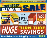 Sale Banners Window Signs Price Tags Sale Cards and Kits Retail Store Signage
